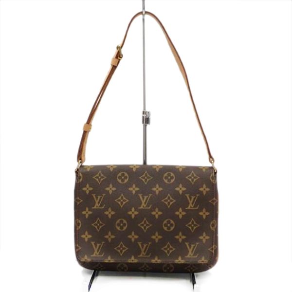 04060 1 Louis Vuitton Musette Tango Monogram Handbag Brown