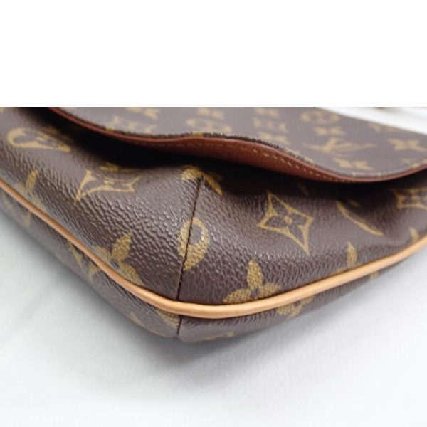 04060 11 Louis Vuitton Musette Tango Monogram Handbag Brown