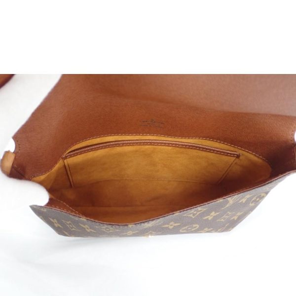 04060 5 Louis Vuitton Musette Tango Monogram Handbag Brown