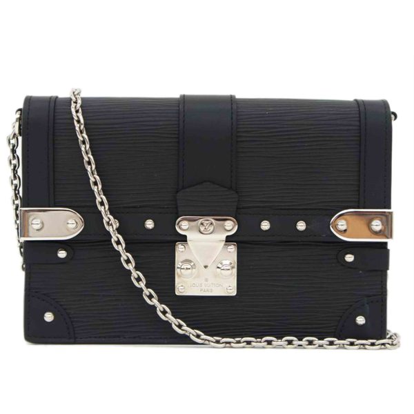 04077 1 Louis Vuitton Portefeuille Trunk Epi Bag Noir