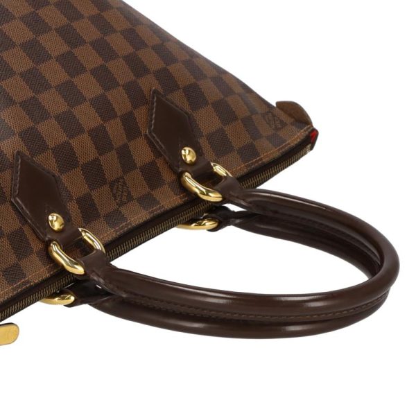 04098 3 Louis Vuitton Saleya PM Bag Damier Ebene Brown