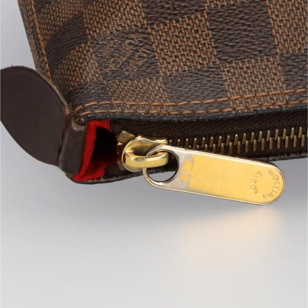 04098 7 Louis Vuitton Saleya PM Bag Damier Ebene Brown