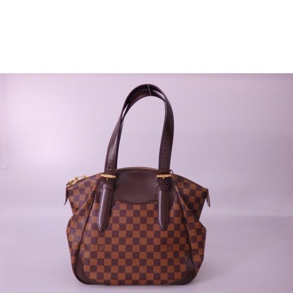 04121 2 Louis Vuitton Verona MM Damier Ebene Bag Brown