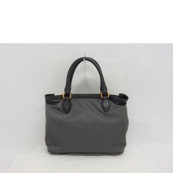 04200 2 Prada Handbag Nylon 2WAY Shoulder Bag Gray