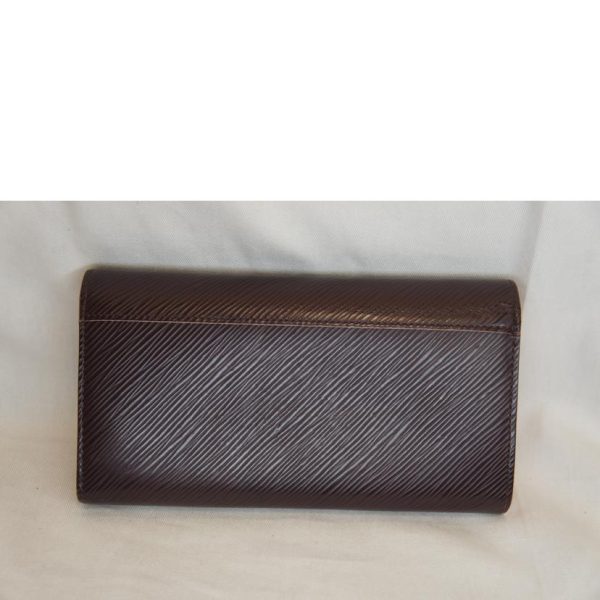 04210 2 Louis Vuitton Portefeuille Twist Epi Wallet Black