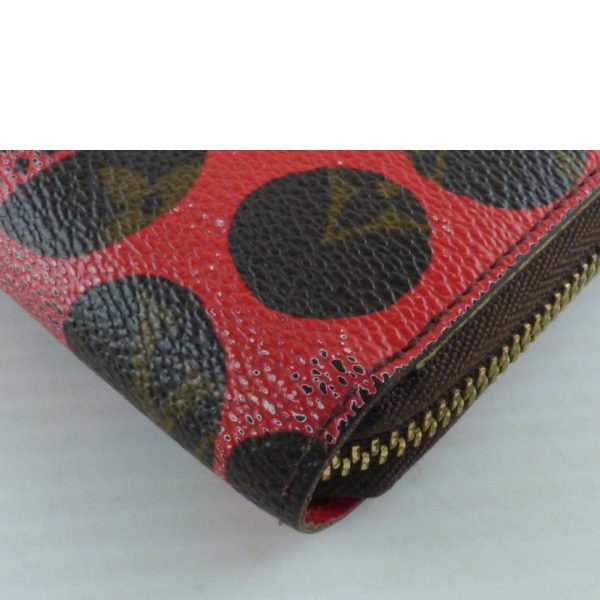 04249 7 Louis Vuitton Zippy Wallet Monogram Pumpkin Dot Wallet Brown