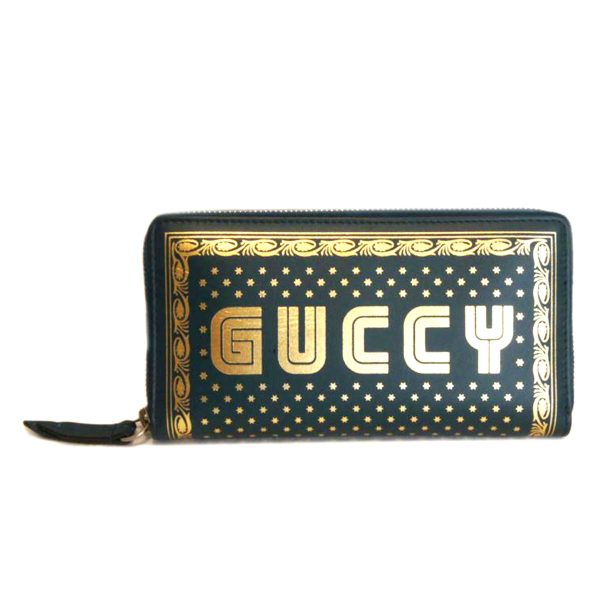 04250 1 Gucci Guccy Sega Logo Round Zipper Wallet