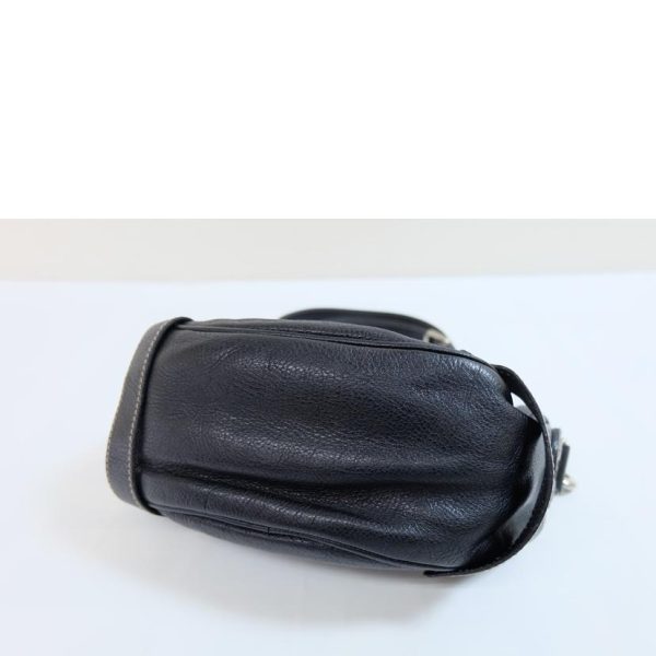 04264 3 Gucci Leather Body Bag Black