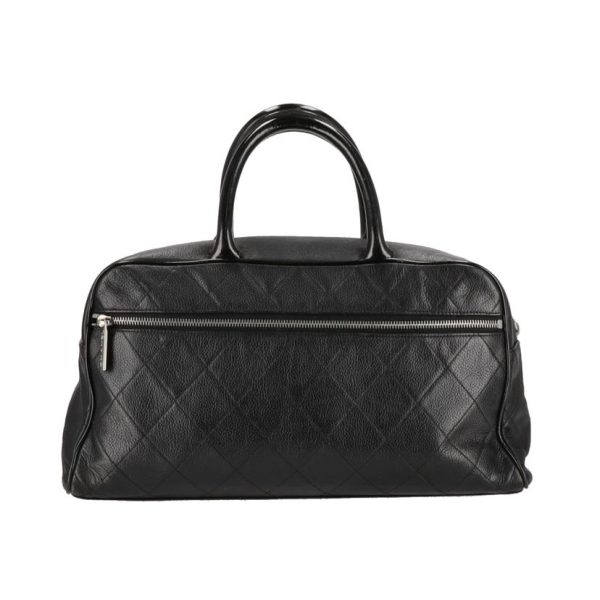 04272 2 Chanel Matelassé Caviar Skin Bowling Bag