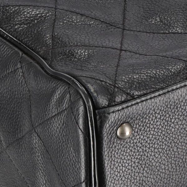 04272 7 Chanel Matelasse Bowling Bag Black