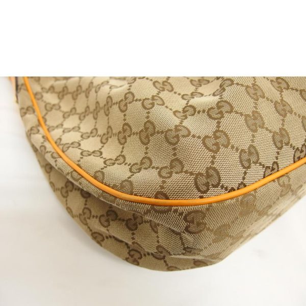 04289 8 Gucci Sookie GG Canvas One Shoulder Bag Beige Yellow