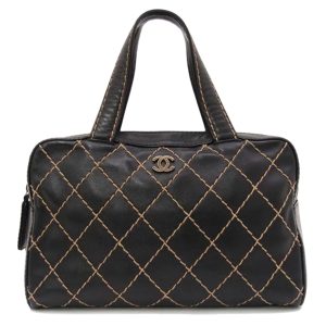 04339 1 Serviette Fermoir Epi Business Bag Leather Black