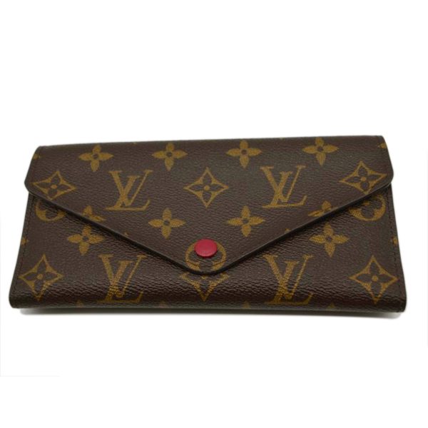 04377 1 Louis Vuitton Portefeuille Josephine Monogram Wallet Fuchsia