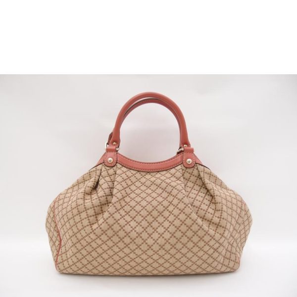 04391 2 Gucci Diamante Sookie Leather Tote Bag Pink