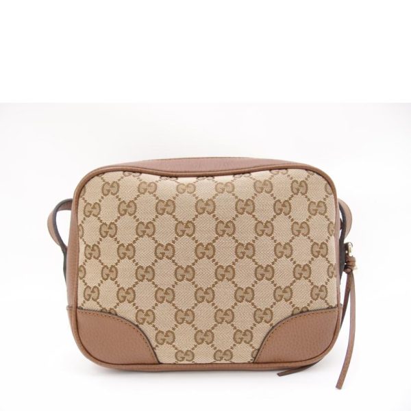 04414 2 Gucci GG Canvas Shoulder Bag Brown