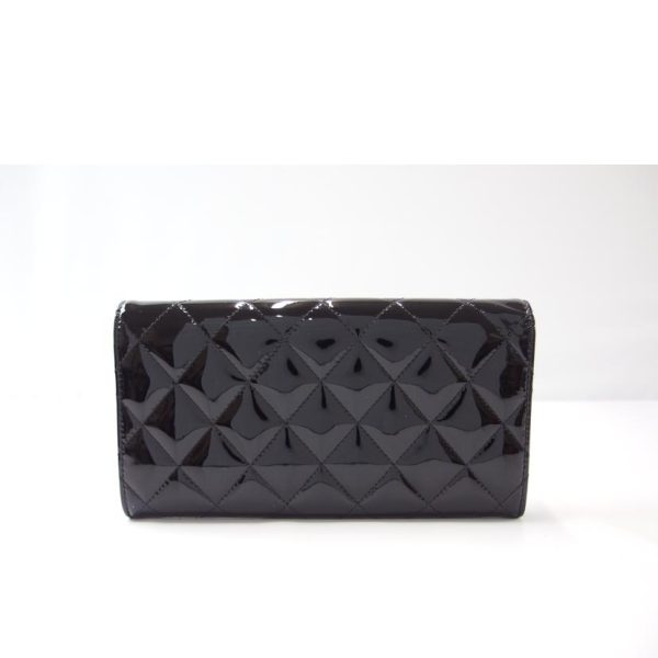 04421 2 Chanel Brilliant Tomato Wallet Black