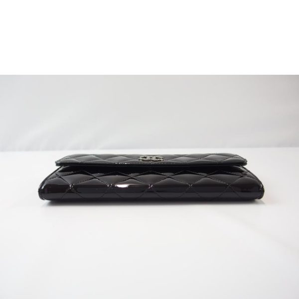 04421 3 Chanel Brilliant Tomato Wallet Black