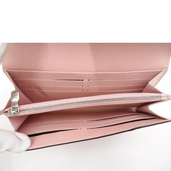 04539 4 Louis Vuitton Sarah Wallet Epi Rose Ballerine