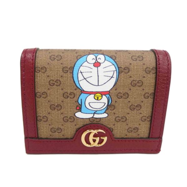 04540 1 Gucci Mini GG Doraemon Compact Wallet