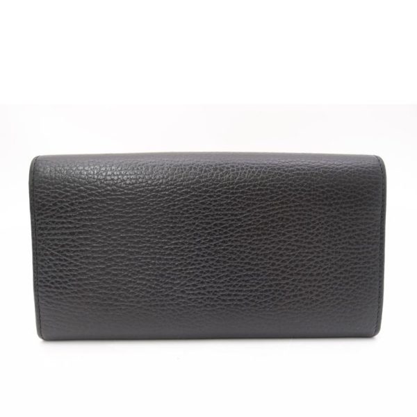 04582 2 Gucci GG Marmont Leather Continental Wallet Black