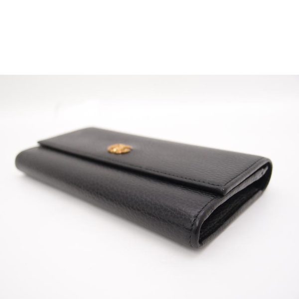 04582 3 Gucci GG Marmont Leather Continental Wallet Black