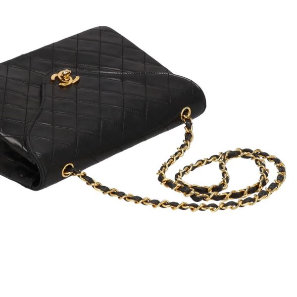 04599 4 Chanel Matelasse Chain Shoulder Black