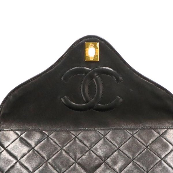 04599 7 Chanel Matelasse Chain Shoulder Black