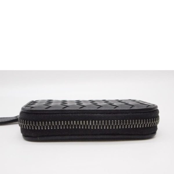 04611 3 Bottega Veneta Intrecciato Coin Case Black