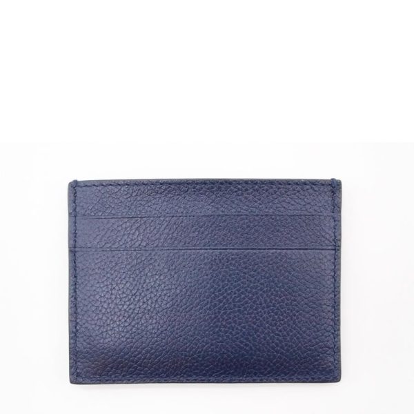 04628 2 Balenciaga B Logo Card Case Navy