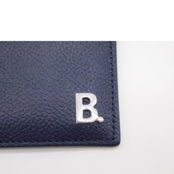 04628 4 Balenciaga B Logo Card Case Navy