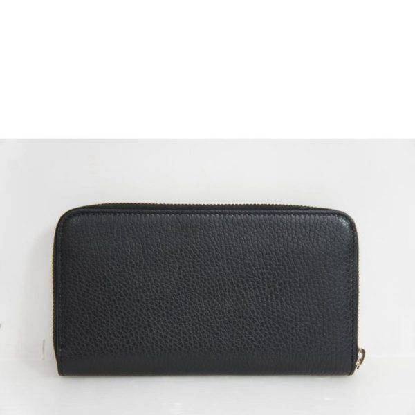 04669 2 Gucci Interlocking G Round Zip Wallet Black