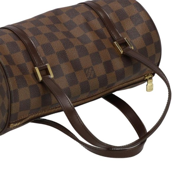 04671 4 Louis Vuitton Papillon PM Damier Ebene Bag Brown