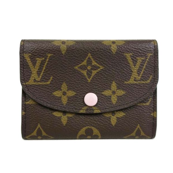 04707 1 Louis Vuitton Rosalie Wallet MG Rose Ballerine