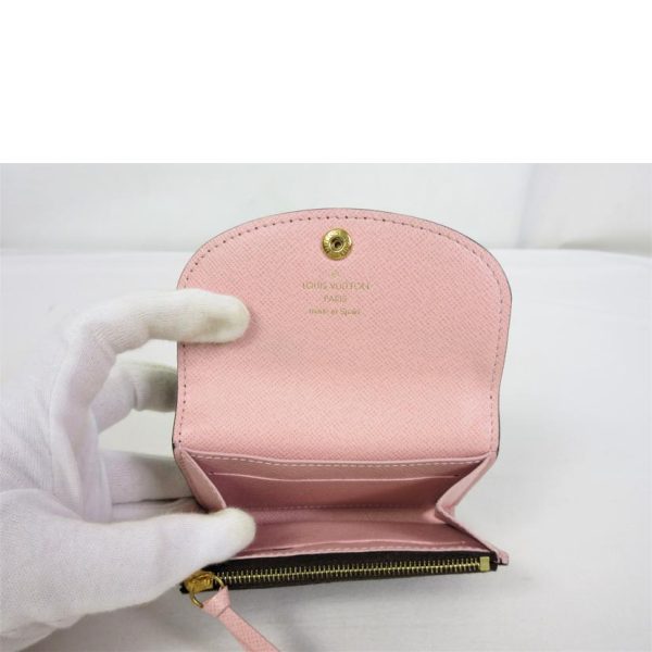 04707 4 Louis Vuitton Rosalie Wallet MG Rose Ballerine