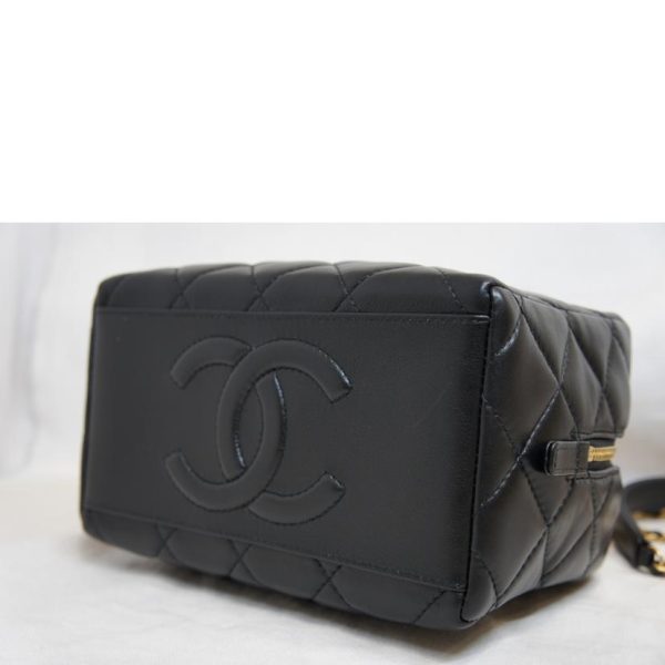 04731 3 Chanel Matra Sera Lambskin Mini Bowling Bag