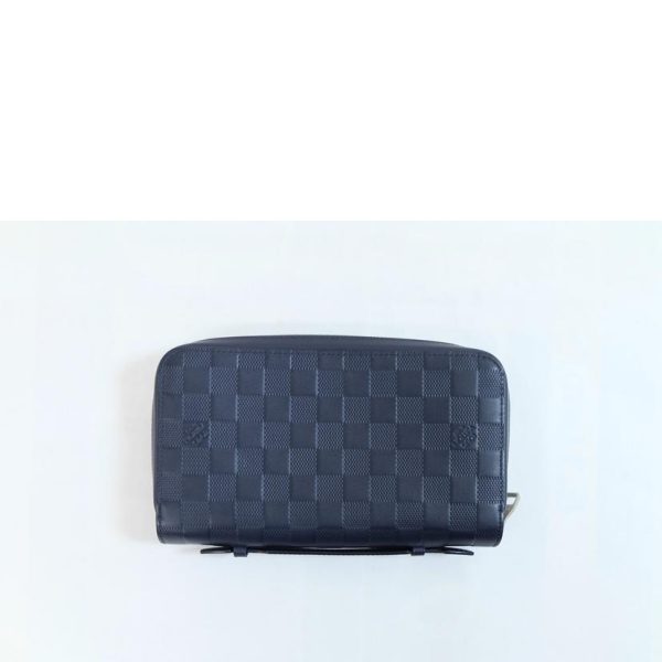 04753 2 Louis Vuitton Zippy XL Damier Wallet Black