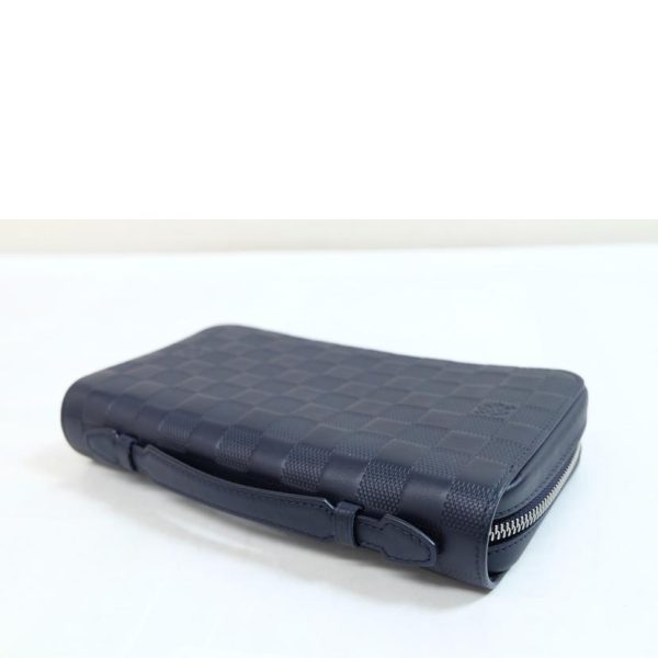 04753 3 Louis Vuitton Zippy XL Damier Wallet Black