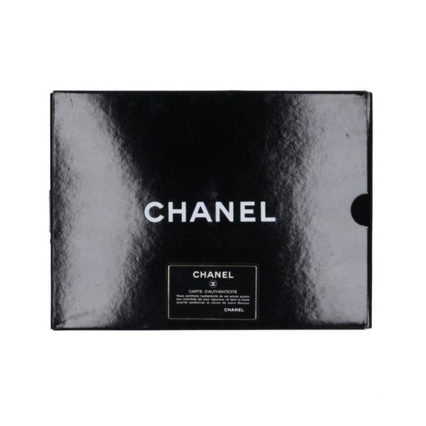 04756 8 Chanel Vintage Matelasse W Flap Chain Shoulder Bag Black