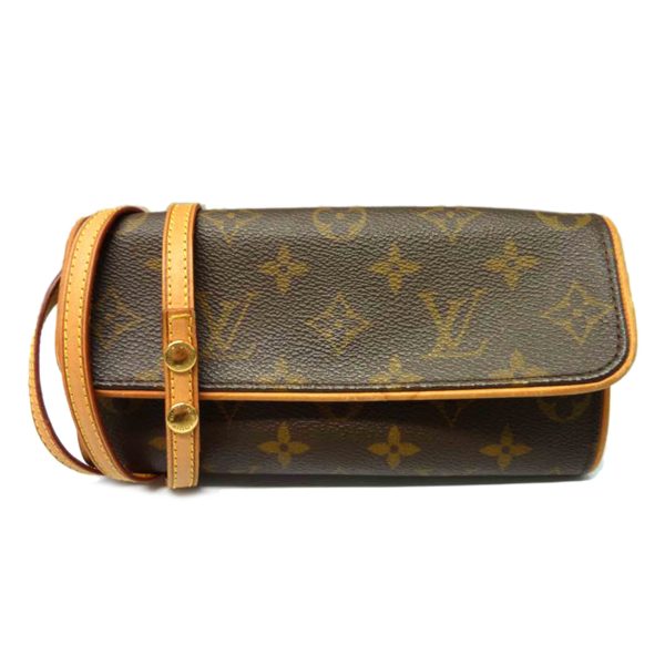 04835 1 Louis Vuitton Twin Monogram Clutch Bag Brown