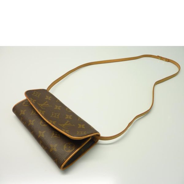 04835 3 Louis Vuitton Twin Monogram Clutch Bag Brown