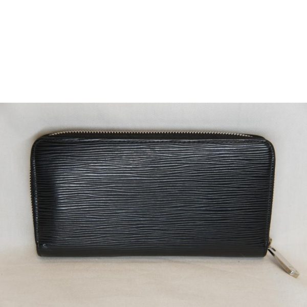 04838 2 Louis Vuitton Zippy Wallet Epi Wallet Black