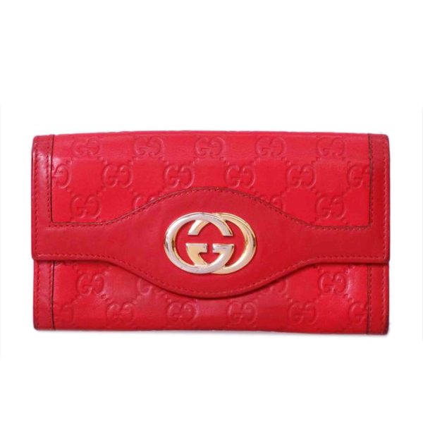 04864 1 Gucci Long Wallet Red