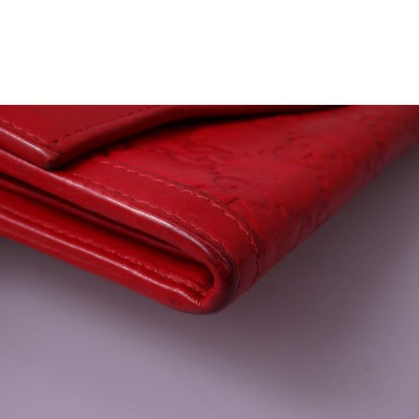 04864 10 Gucci Long Wallet Red