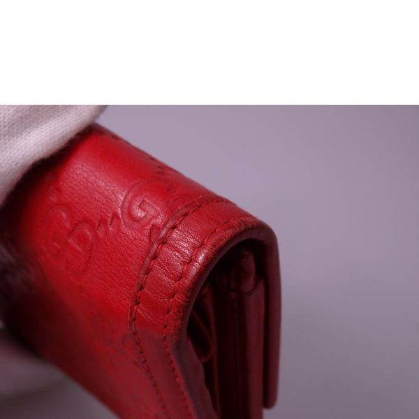 04864 12 Gucci Long Wallet Red