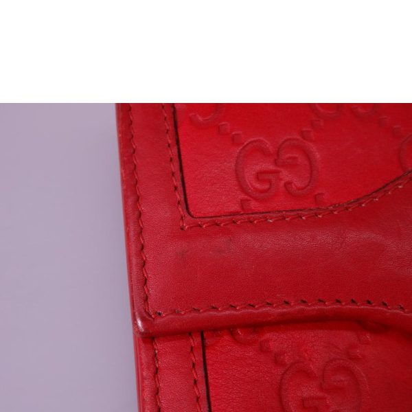 04864 14 Gucci Long Wallet Red