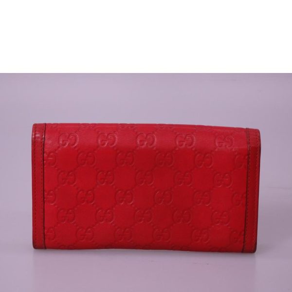 04864 2 Gucci Long Wallet Red