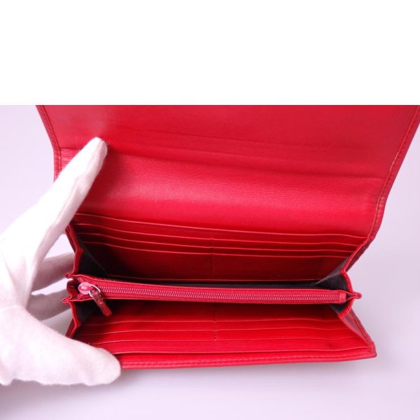 04864 4 Gucci Long Wallet Red