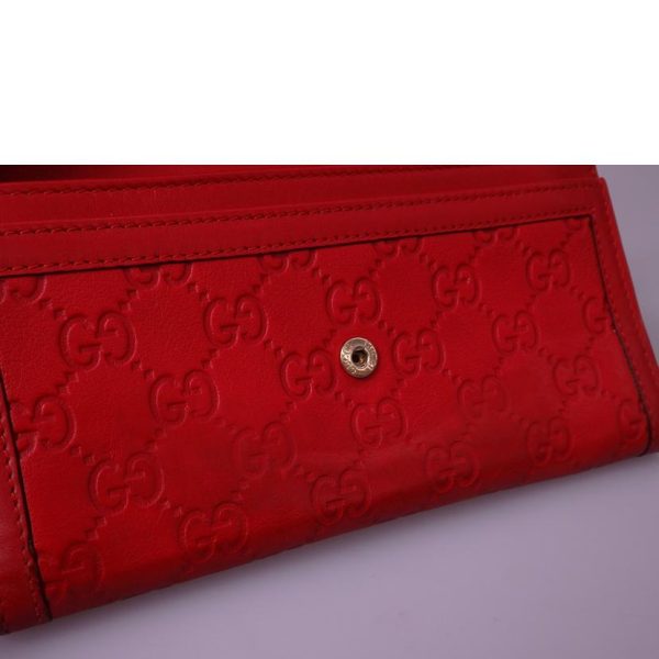 04864 8 Gucci Long Wallet Red