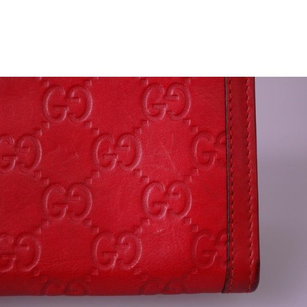 04864 9 Gucci Long Wallet Red