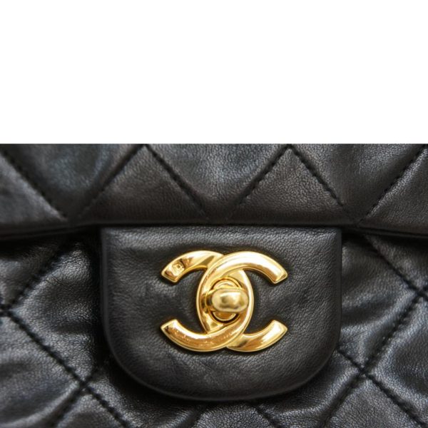 04896 11 Chanel Matra Sera Lambskin W Flap Chain Shoulder Bag